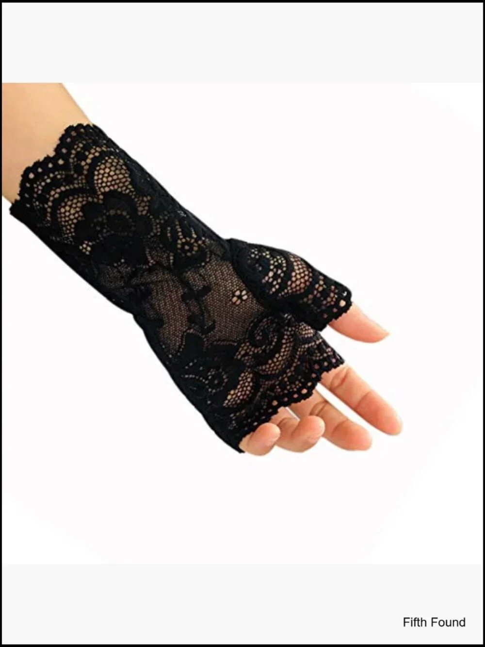 Short Lace Fingerless Gloves for Weddings, Parties, Cosplay